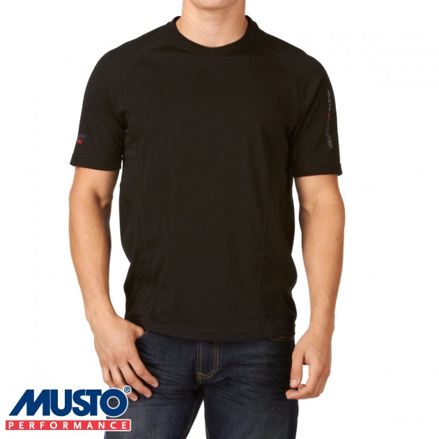 Mens Musto Evolution Sunblock T-Shirt - Black