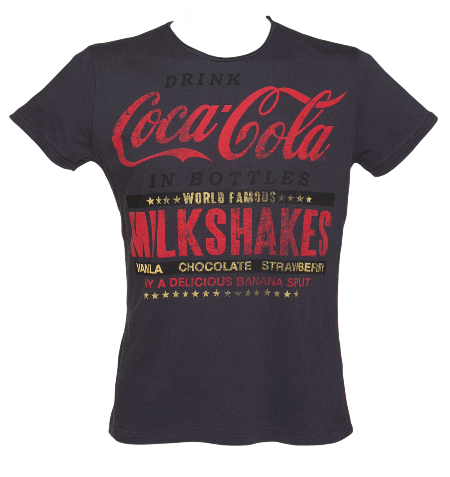 Mens Navy Coca-Cola Milkshakes T-Shirt
