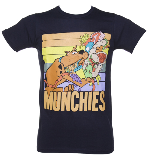 Mens Navy Scooby Doo Munchies T-Shirt