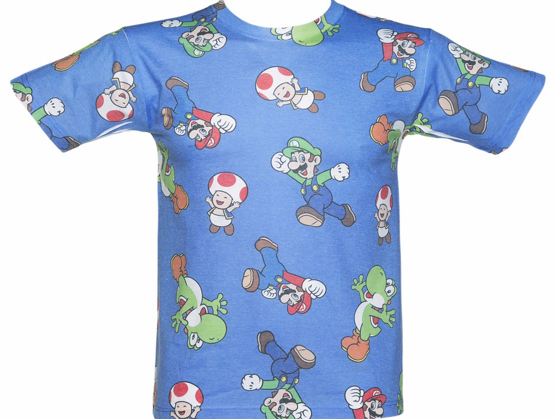 Mens Nintendo Super Mario Brothers Sublimation