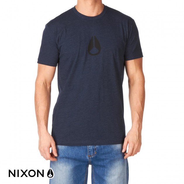 Mens Nixon Wings T-Shirt - Navy Heather