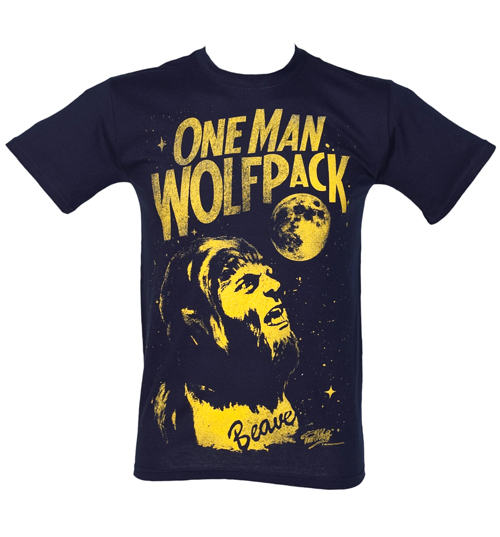 Mens One Man Wolfpack Teen Wolf T-Shirt