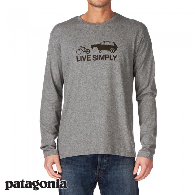 Mens Patagonia Live Simply Long Sleeve T-Shirt