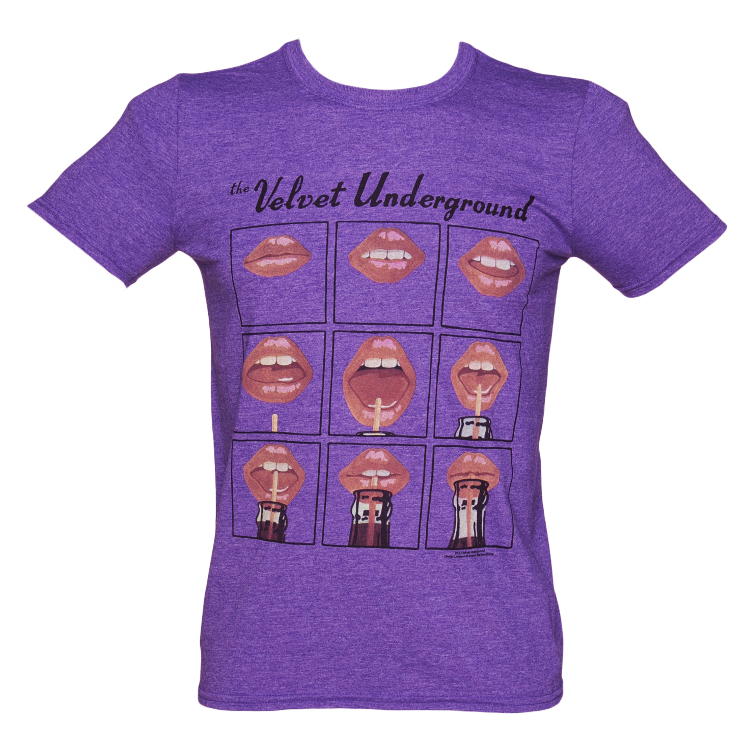Mens Purple The Velvet Underground Lips