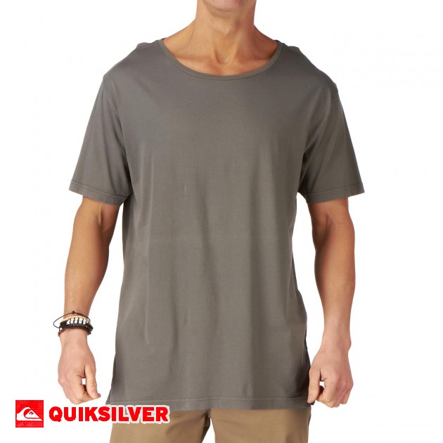Mens Quiksilver Big T-Shirt - Charcoal