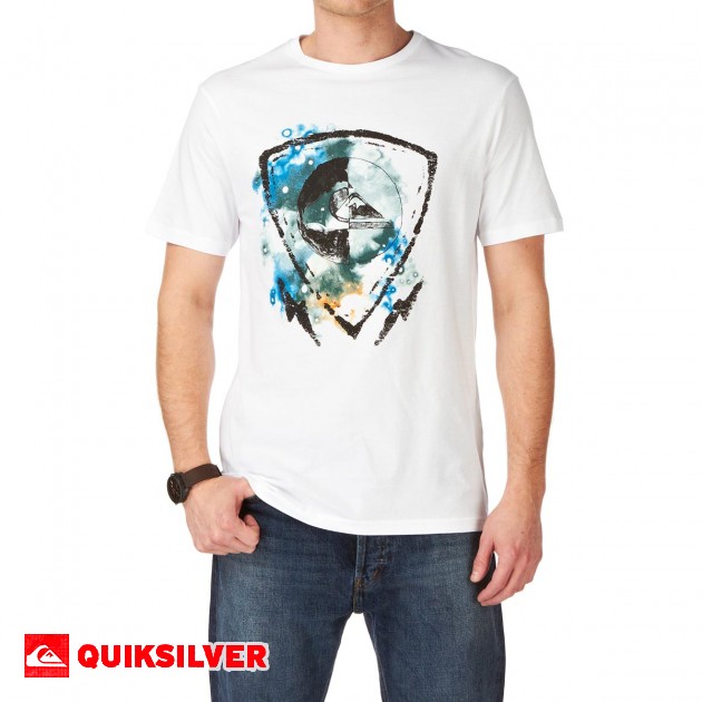 Mens Quiksilver Guilded T-Shirt - White