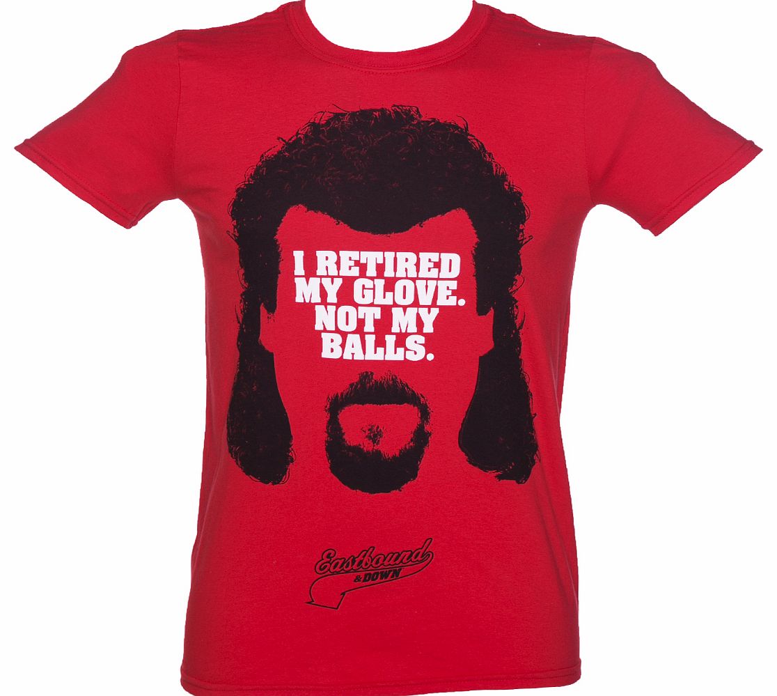 Mens Red I Retired My Glove Not My Balls