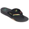 mens Reef Fanning Flip-Flops. Rasta