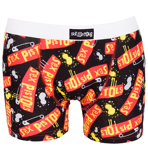 Mens Sex Pistols Graffiti Boxer Shorts