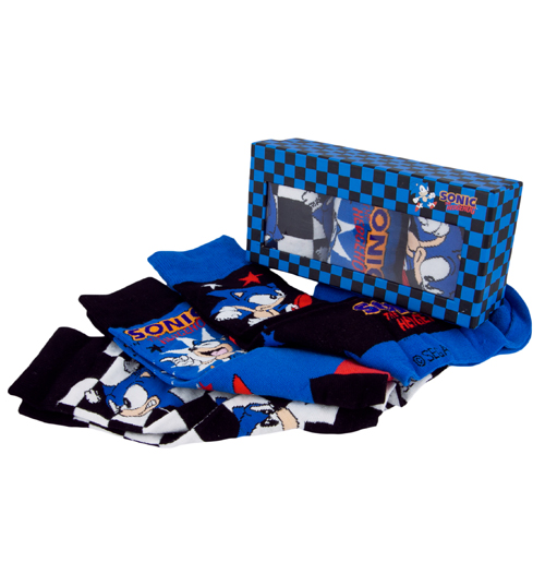 Mens Sonic The Hedgehog 3pk Socks Gift Set