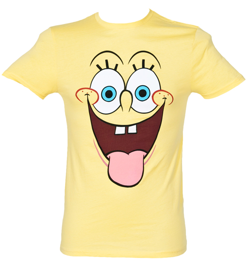 Mens Spongebob Face T-Shirt