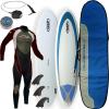 Summer NSP 6`8 Funboard Surfboard Package.