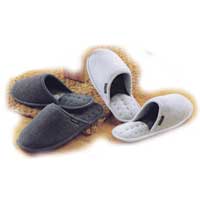 mens Terry Pillowstep Clog Charcoal and Light Grey Large
