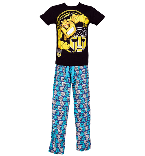 Mens Transformers Bumblebee Robot Pyjamas