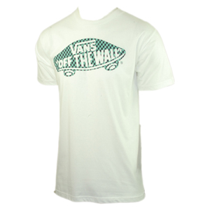 Off The Wall Zag Check T-Shirt. White