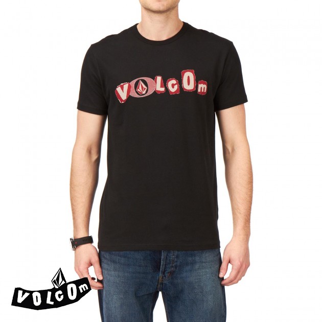 Mens Volcom Original T-Shirt - Black
