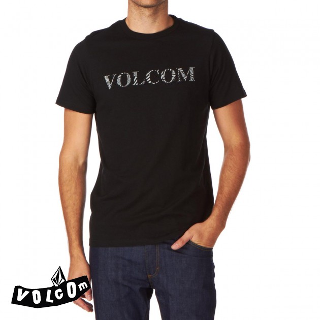 Mens Volcom Sliced T-Shirt - Black