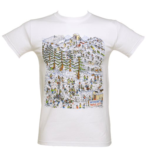 Mens Wheres Wally Snow Scene T-Shirt