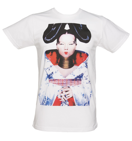 Mens White Bjork Homogenic T-Shirt