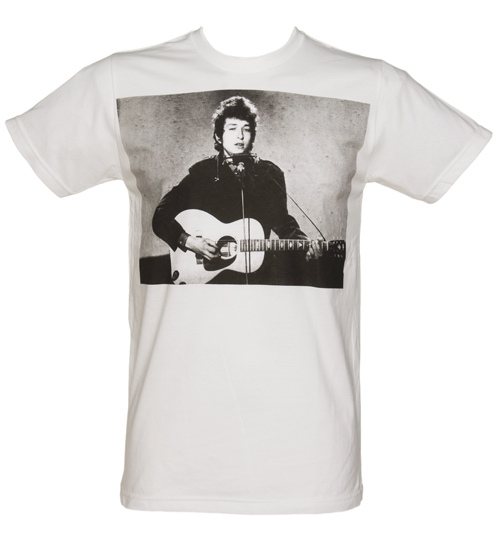 Mens White Bob Dylan Photographic T-Shirt