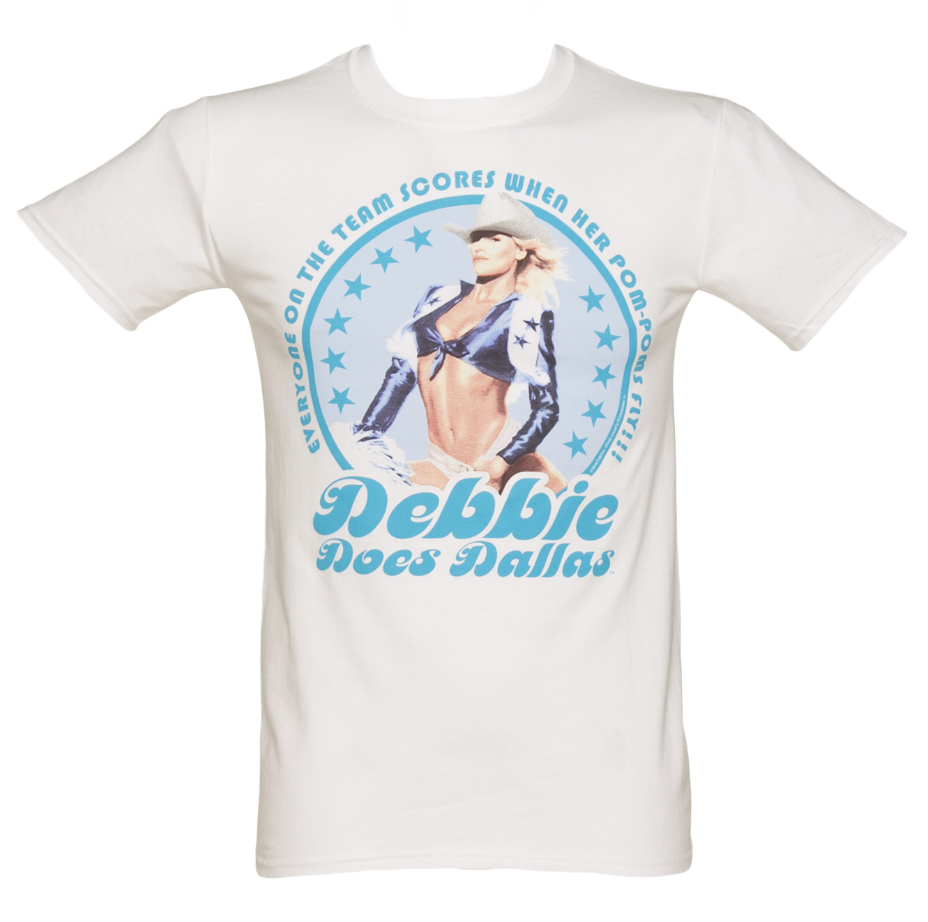 Mens White Debbie Does Dallas T-Shirt
