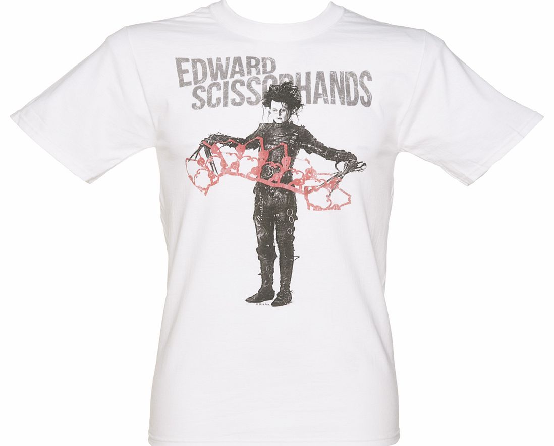 Mens White Edward Scissorhands T-Shirt