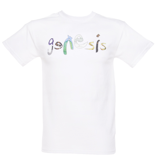 Mens White Genesis Logo T-Shirt