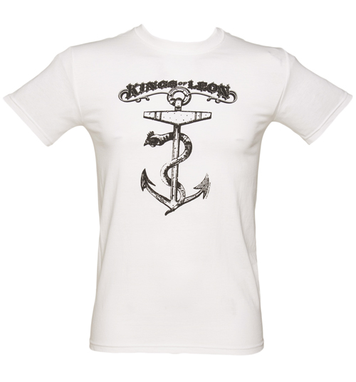 White Kings Of Leon Anchor T-Shirt