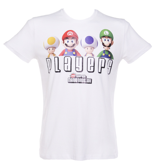 White Nintendo Players T-Shirt