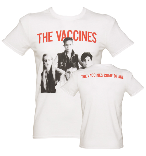 Mens White Vaccines T-Shirt
