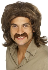 Mens Wig - 70s Guy (Brown)