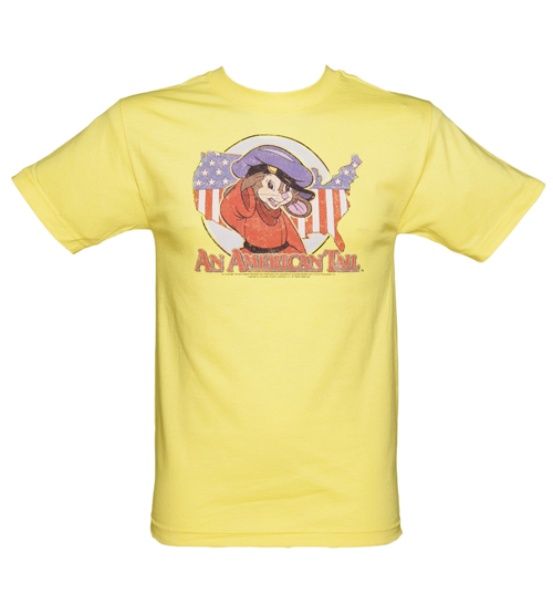 Mens Yellow An American Tail T-Shirt