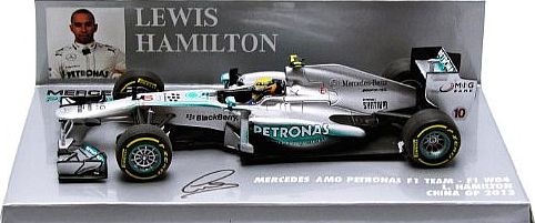 Mercedes AMG Petronas 1:43 Scale F1 Team W04 Lewis Hamilton 2013