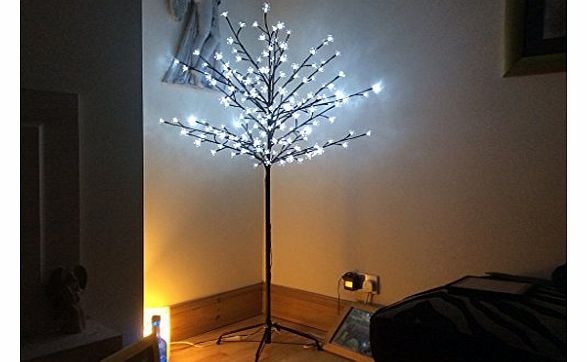 1.5m Pre-Lighted Christmas LED Cherry Blossom Tree with 150 Warm White Lights