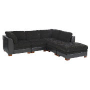 Mercer modular 4 seat corner unit, graphite