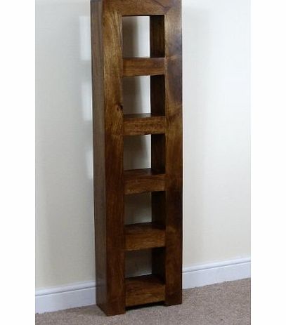 Mercers Furniture 5-Hole DVD Rack, Brown