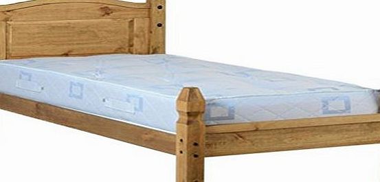 Mercers Furniture Corona Low Foot End Bed Frame, 3 ft, Brown