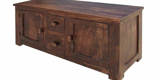 Mercers Furniture Michigan 2-Door 2-Drawer Media Unit, Brown