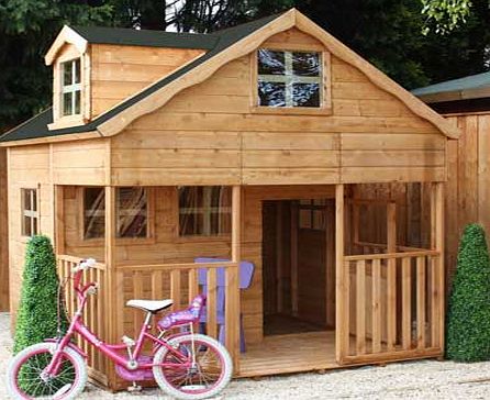 Mercia Garden Products Mercia 7ft x 7ft Double Storey Dorma Playhouse