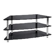 3 shelf Corner TV Unit, Black