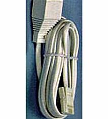 Mercury Telephone Extension Cord (6 way): BT socket to BT plug, 5.0m