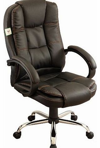 Executive High Back PU Leather Black Color Office Chair 19 Black