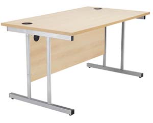 Meridian deluxe rect C leg desks