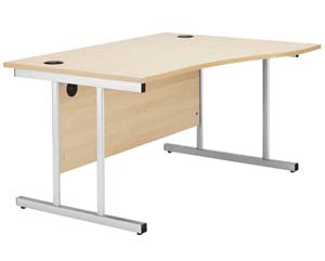 Meridian deluxe wave C leg desks