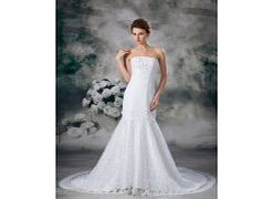 MERMAID Backless Beading 3D-flower Cathedral