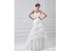 MERMAID Backless Dropped Crossed Pleat Beading