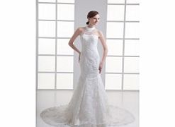 MERMAID Backless Halter Beaded Cathedral Train