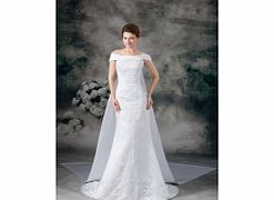 MERMAID Bateau Off-shoulder Backless Embroidery