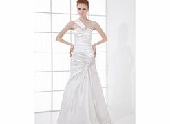 MERMAID One-shoulder Backless Beaded Pleat