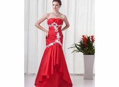 MERMAID Strapless Backless Applique Dropped